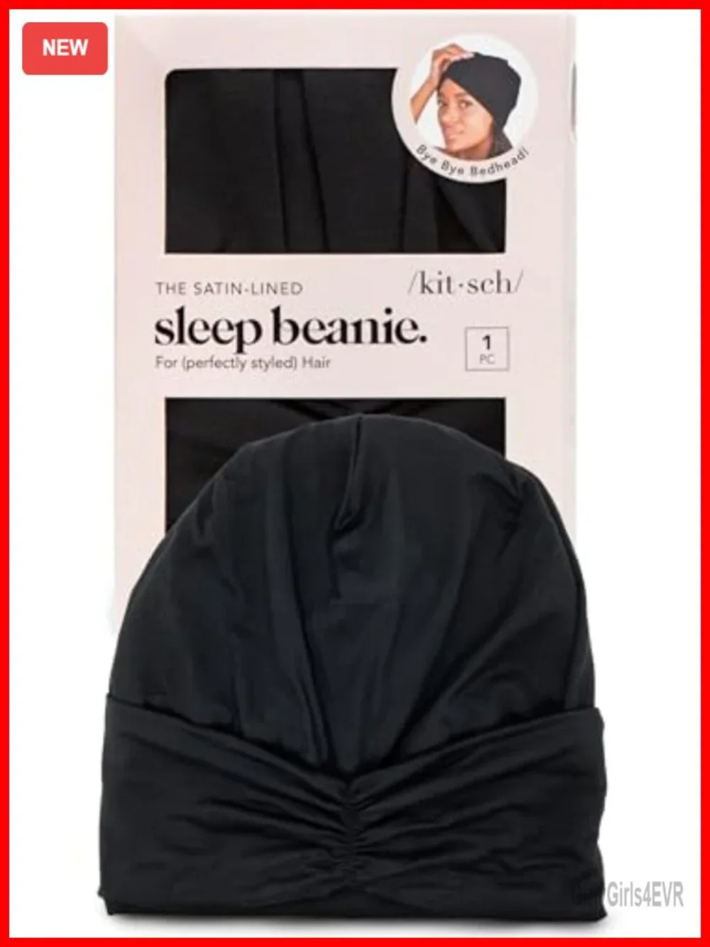 Satin Lined Beanie - Softer than Silk Sleep Cap, Hair Cover for Sleeping,